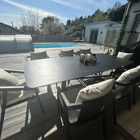 House With Pool,sea View & Walking Distance To Sea Bathing * גטבורג