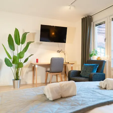 Earth-toned Studio, Near Haga & Jaerntorget