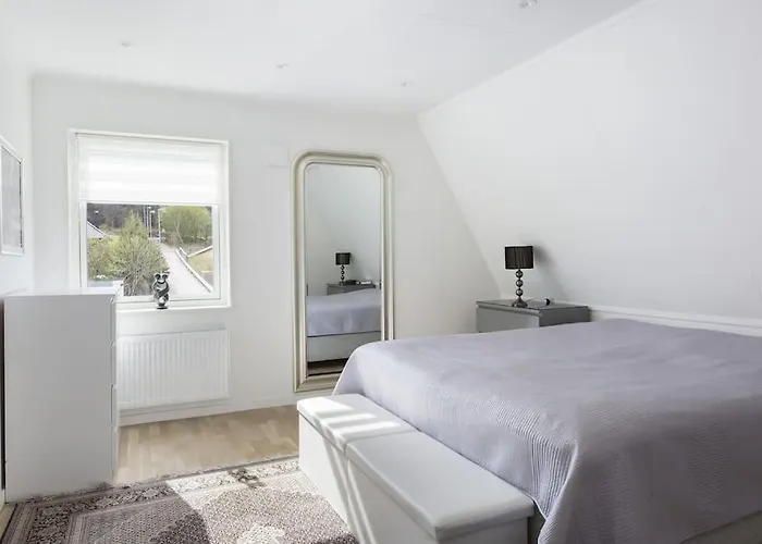 Modernt Hus Med Parkeringsplatser Och Traedgard Gothenburg