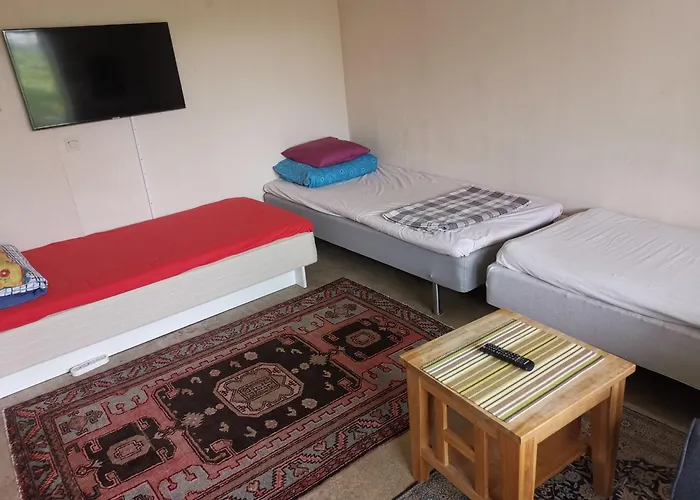 One Large With 3 Single Beds